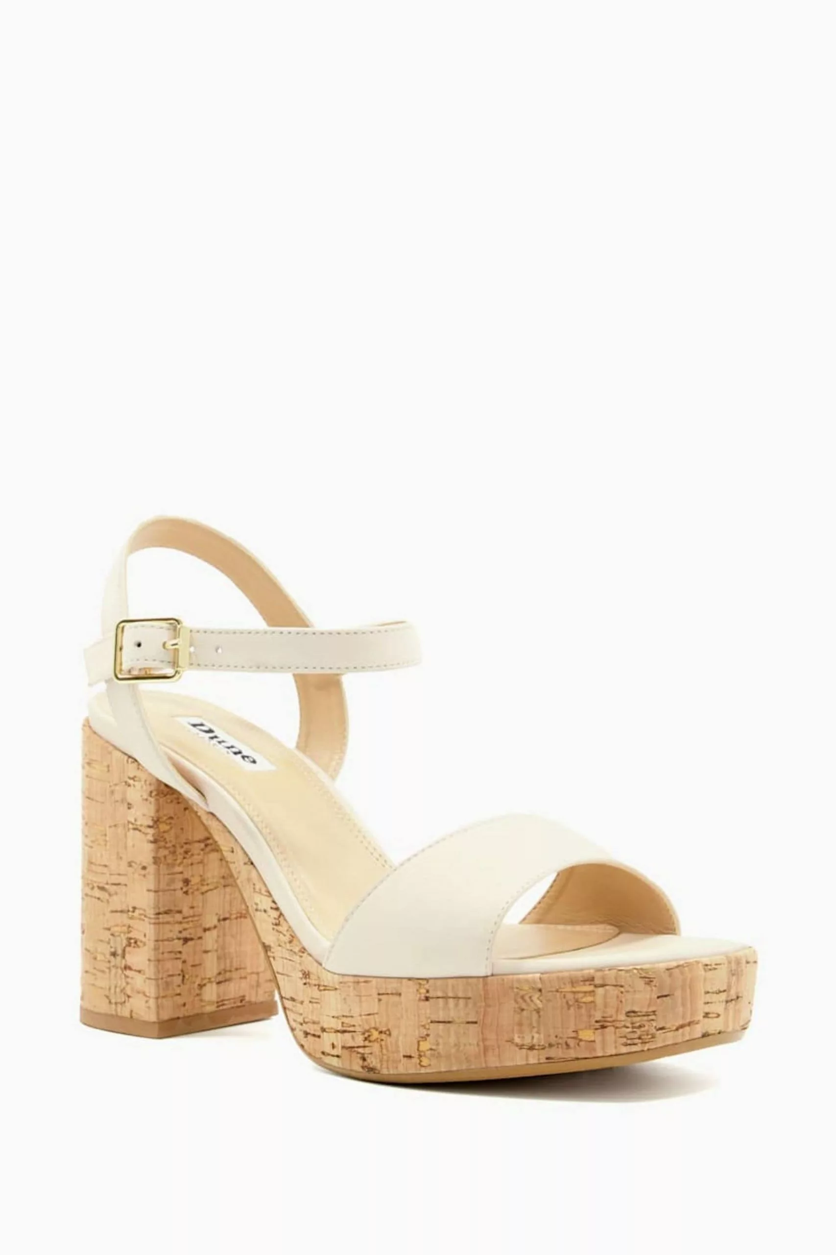 Dune London Nude Jodi Platform Block Heel Sandals 4 Dune London Nude Jodi Platform Block Heel Sandals - Image 2