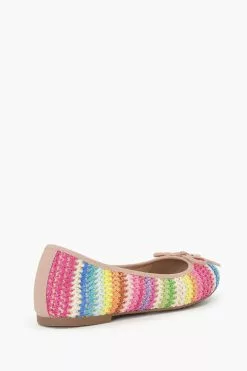 Dune London Pink Hallo Charm Trim Ballet Shoes -Style Sole Zone 104436s3