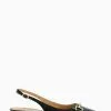 Dune London Hopeful Snaffle Black Slingback Shoes -Style Sole Zone 108021s