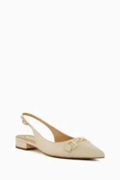 Dune London Cream Hopeful Snaffle Slingback Shoes 7 Dune London Cream Hopeful Snaffle Slingback Shoes -Style Sole Zone 108067s2
