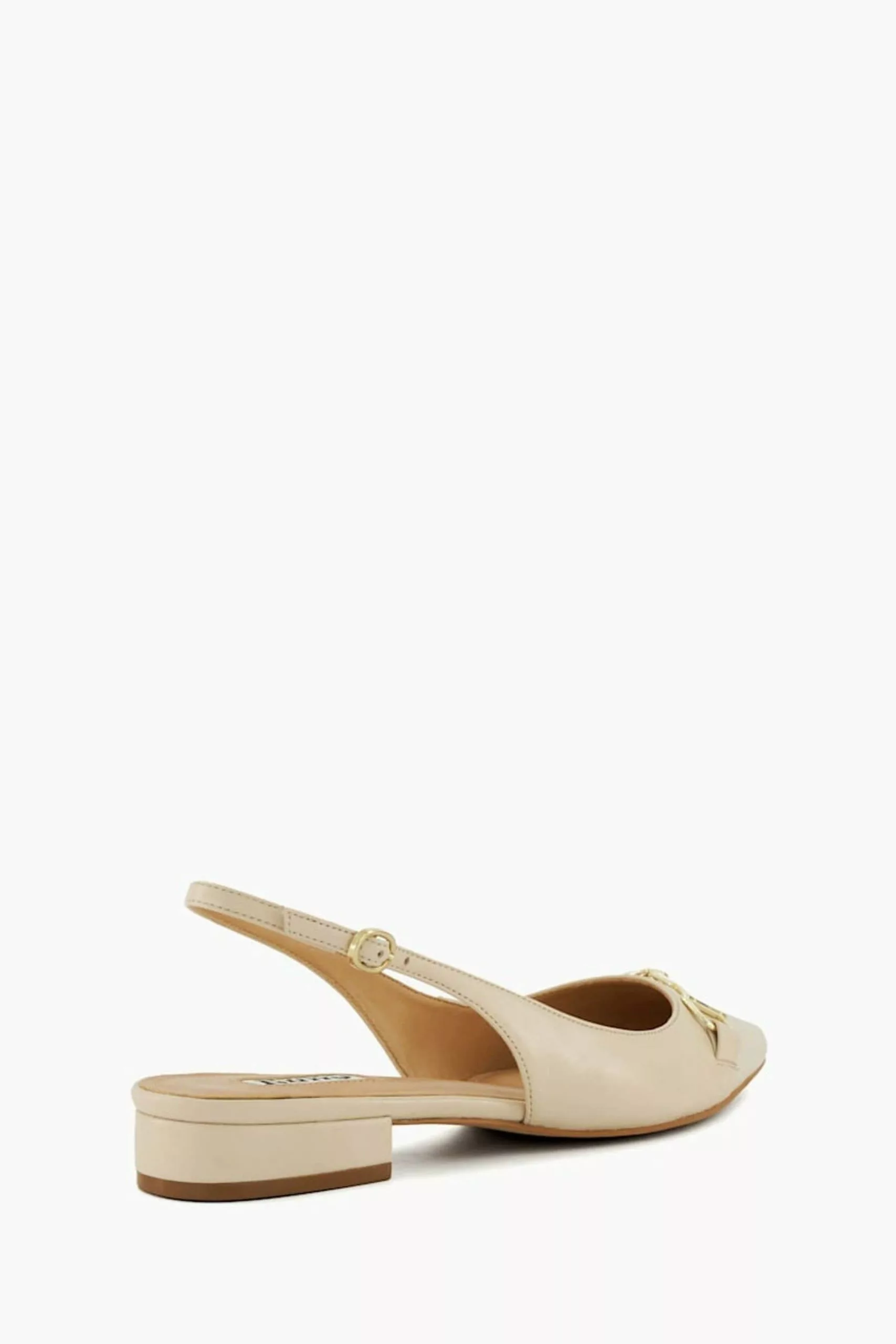 Dune London Cream Hopeful Snaffle Slingback Shoes 5 Dune London Cream Hopeful Snaffle Slingback Shoes - Image 3