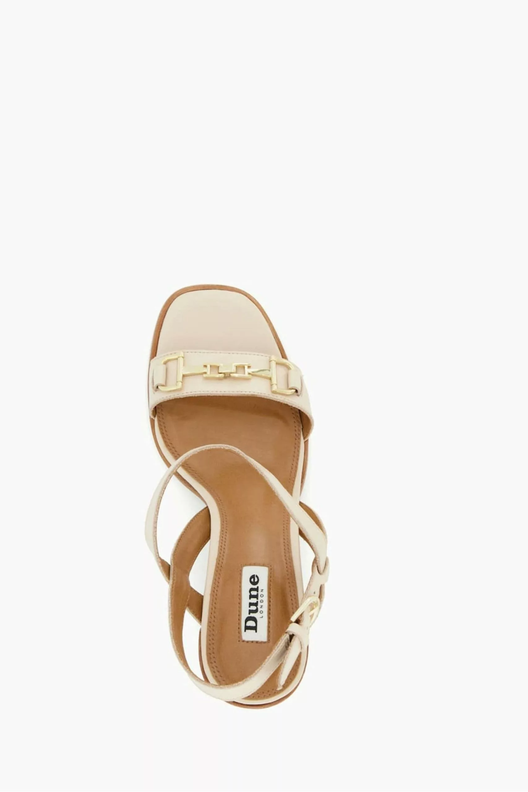 Dune London Cream Jili Snaffle Block Heel Sandals 6 Dune London Cream Jili Snaffle Block Heel Sandals - Image 4
