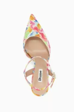 Dune London Pink Clarisse 2 Part Open Court Sandals -Style Sole Zone 132326s4