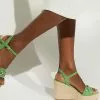 Dune London Green Kai Snaffle Wedges -Style Sole Zone 158611s
