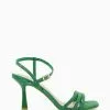 Dune London Green Magnum Barely There Sandals -Style Sole Zone 173452s