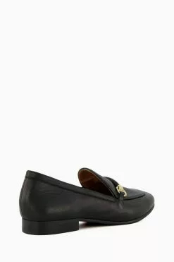 Dune London Grandeur Snaffle Slim Sole Black Loafers -Style Sole Zone 177797s3