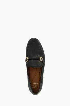 Dune London Grandeur Snaffle Slim Sole Black Loafers -Style Sole Zone 177797s4