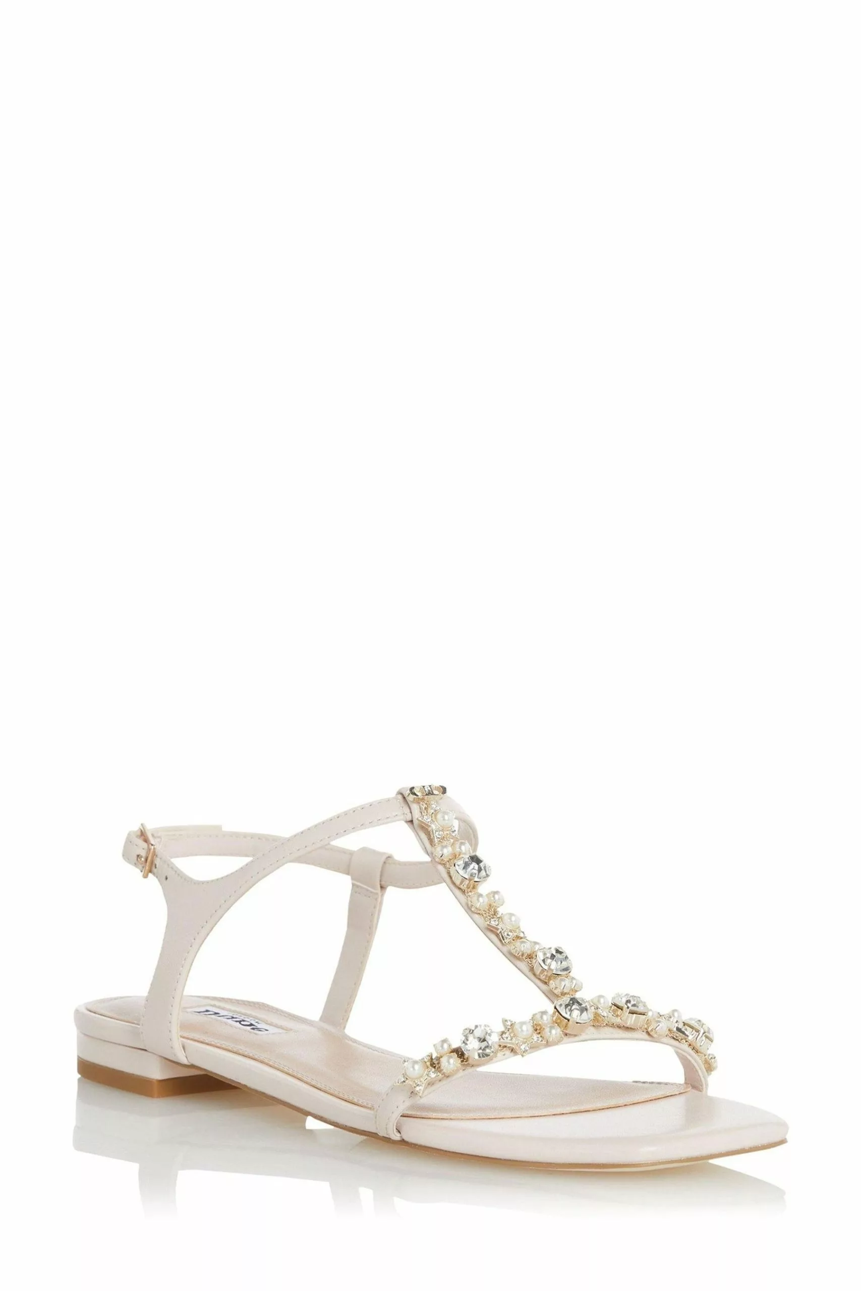 Dune London Black Nasa Embellished Flat Sandals 3 Dune London Black Nasa Embellished Flat Sandals