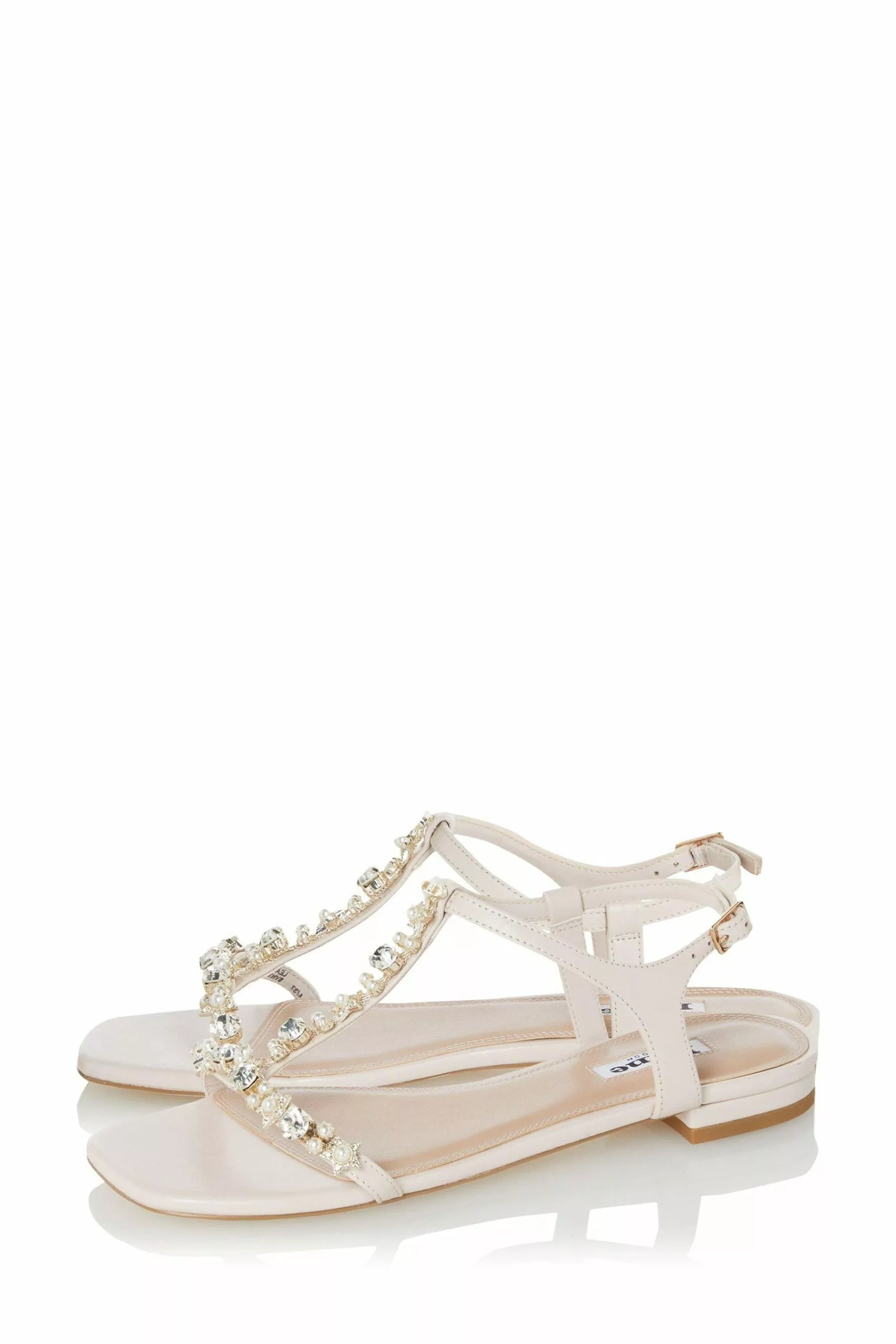 Dune London Black Nasa Embellished Flat Sandals 4 Dune London Black Nasa Embellished Flat Sandals - Image 2