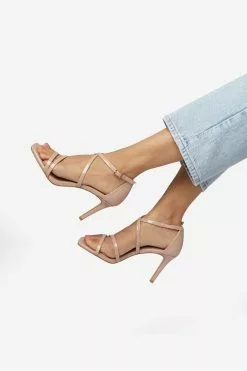 Dune London Musical Square Toe High Heel Sandals -Style Sole Zone 217117s5