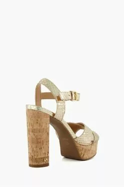 Dune London Animal Jealous Platform Cross Strap Sandals -Style Sole Zone 258854s3