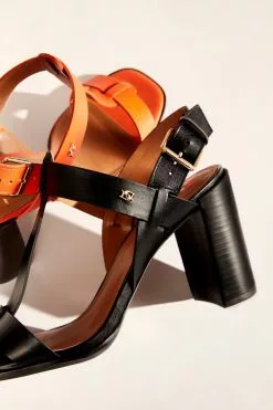 Dune London Orange Jacie T-Bar Block Heel Sandals 13 Dune London Orange Jacie T-Bar Block Heel Sandals -Style Sole Zone 272066s5