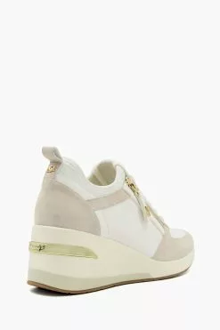 Dune London Eilin Zip Detail Wedge Trainers -Style Sole Zone 318747s3