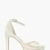 Dune London Cream Mistia Platform Sandals -Style Sole Zone 324288s