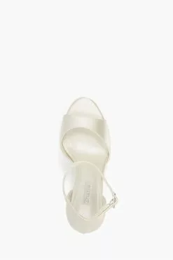 Dune London Cream Mistia Platform Sandals 12 Dune London Cream Mistia Platform Sandals -Style Sole Zone 324288s4