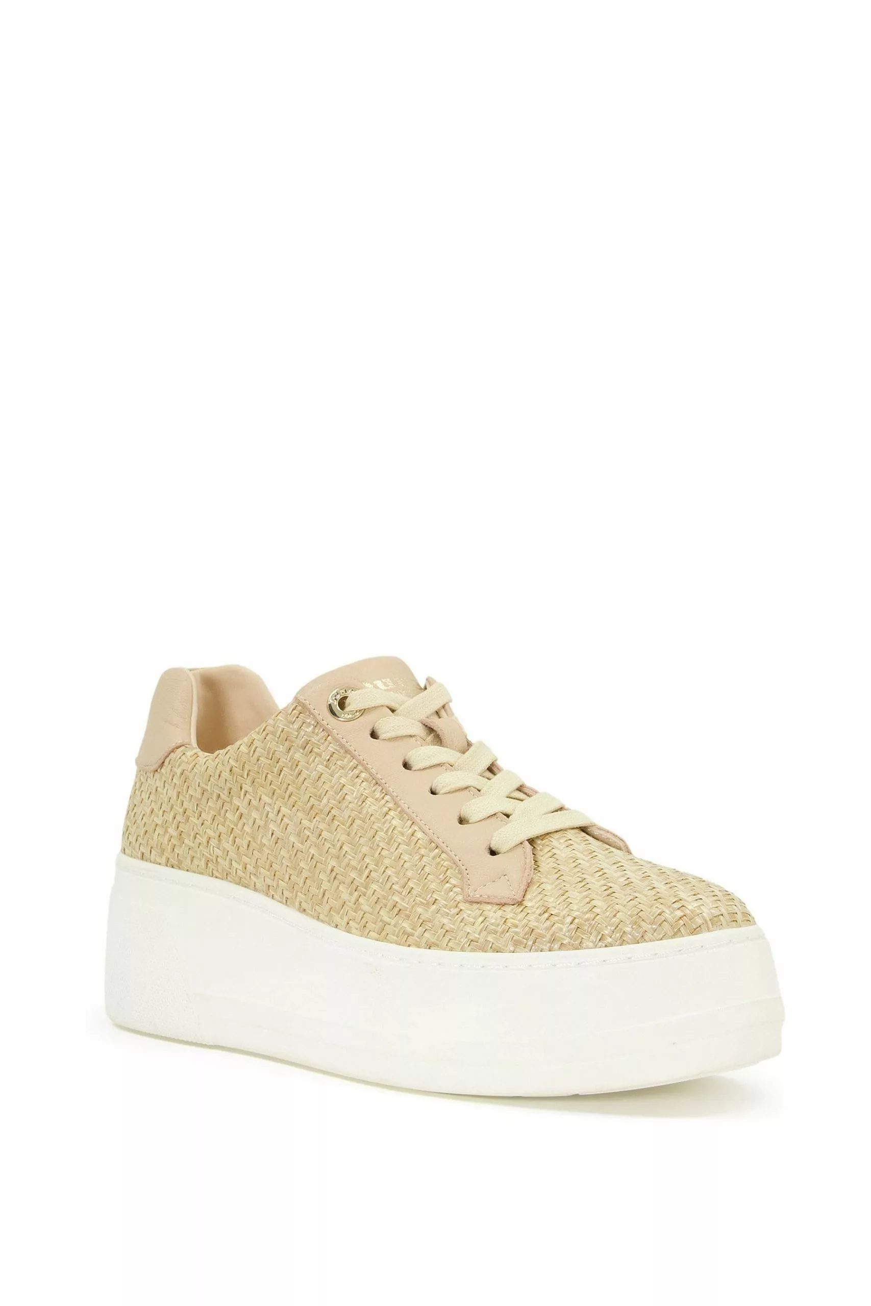 Dune London Natural Episode Flatform Sole Trainers 4 Dune London Natural Episode Flatform Sole Trainers - Image 2