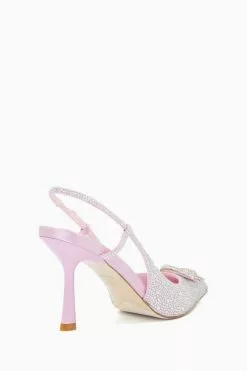 Dune London Pink Create Crystal DD Open Courts -Style Sole Zone 365291s3