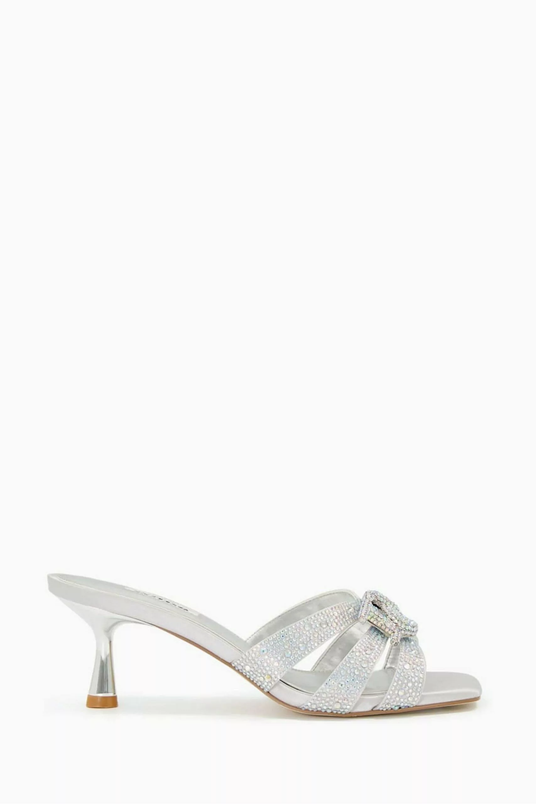 Dune London Silver Manor Diamante DD Crystal Mules 3 Dune London Silver Manor Diamante DD Crystal Mules
