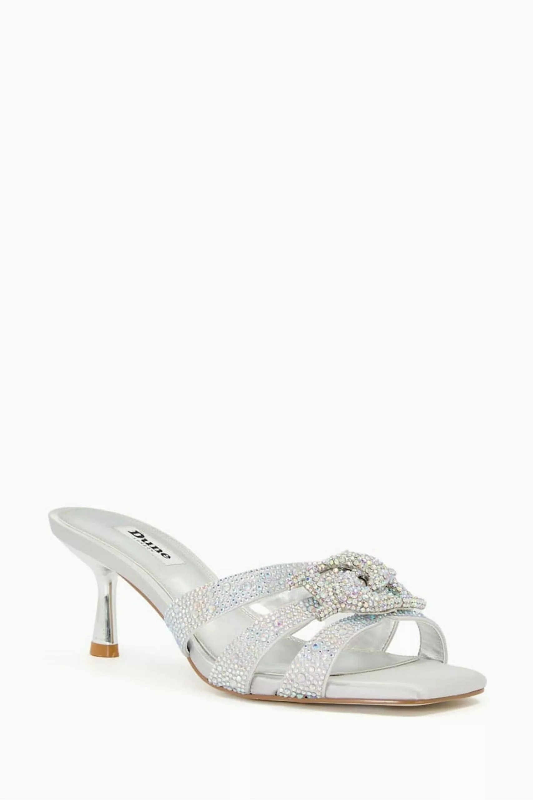 Dune London Silver Manor Diamante DD Crystal Mules 4 Dune London Silver Manor Diamante DD Crystal Mules - Image 2