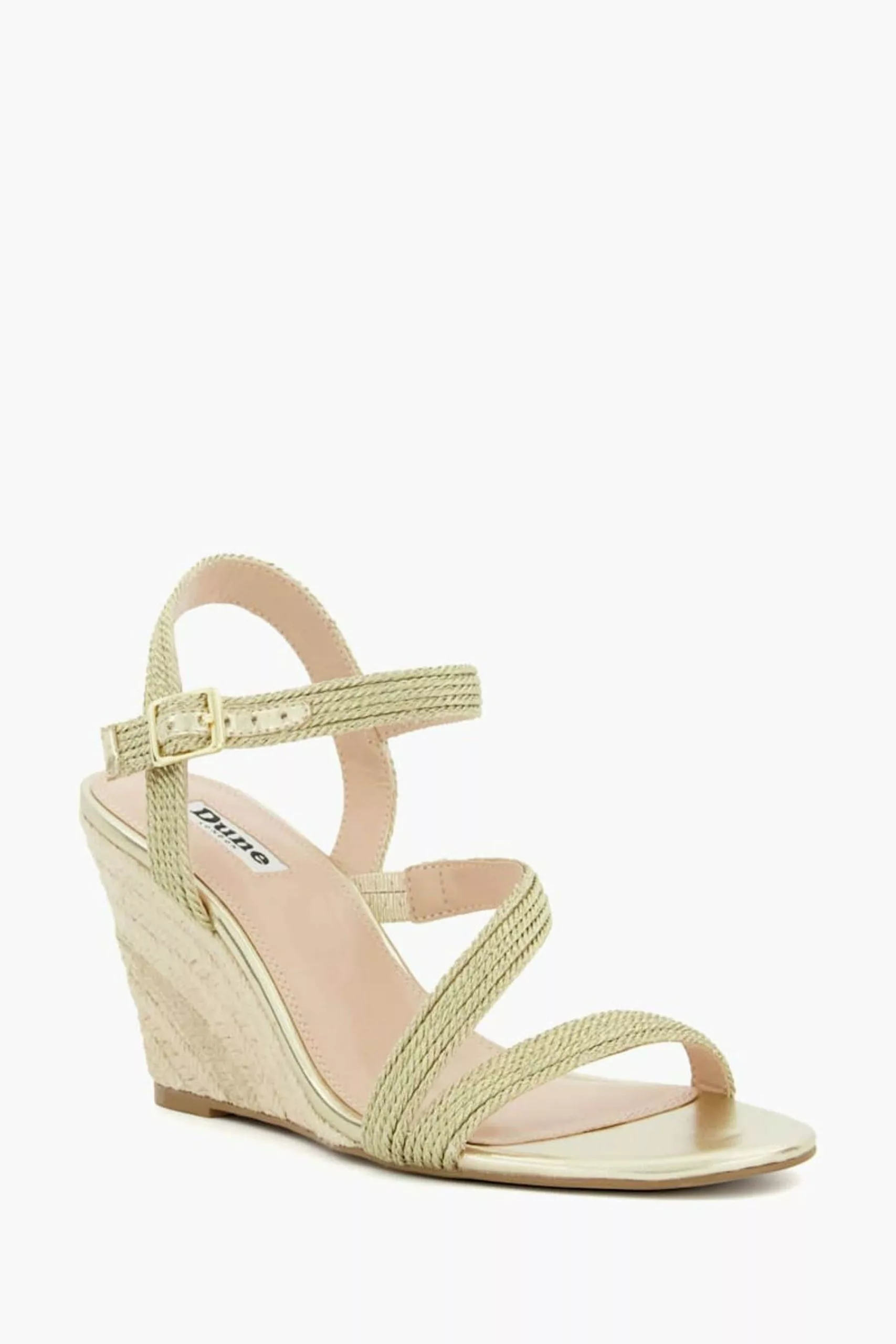 Dune London Gold Kaia Rope Wedges 4 Dune London Gold Kaia Rope Wedges - Image 2