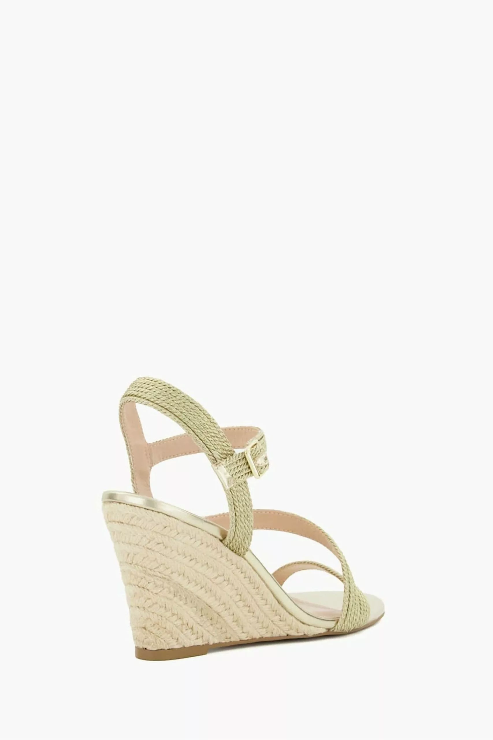 Dune London Gold Kaia Rope Wedges 5 Dune London Gold Kaia Rope Wedges - Image 3