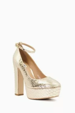 Dune London Animal Artist Platform Court Shoes
