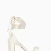 Dune London Marnies Ankle Tie Block Heels -Style Sole Zone 399405s