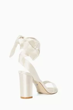 Dune London Marnies Ankle Tie Block Heels -Style Sole Zone 399405s3