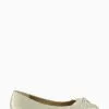 Dune London Gold Hanson Twist Knot Ballerina -Style Sole Zone 443528s
