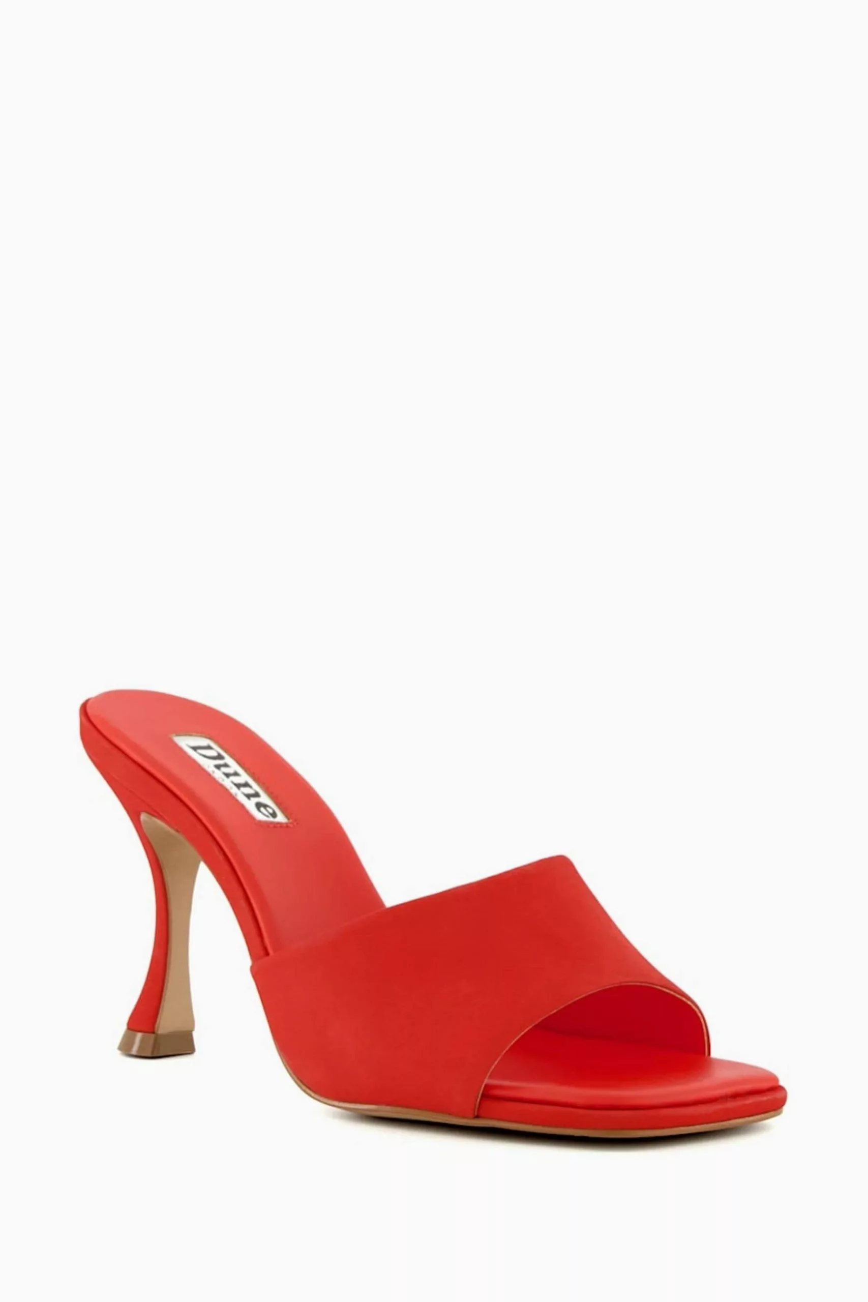 Dune London Orange Magazine Flare Heels Mules 4 Dune London Orange Magazine Flare Heels Mules - Image 2