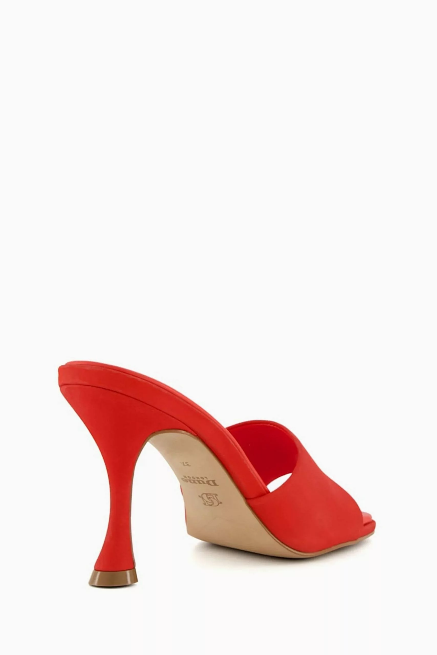 Dune London Orange Magazine Flare Heels Mules 6 Dune London Orange Magazine Flare Heels Mules - Image 4