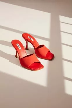Dune London Orange Magazine Flare Heels Mules 13 Dune London Orange Magazine Flare Heels Mules -Style Sole Zone 460405s5