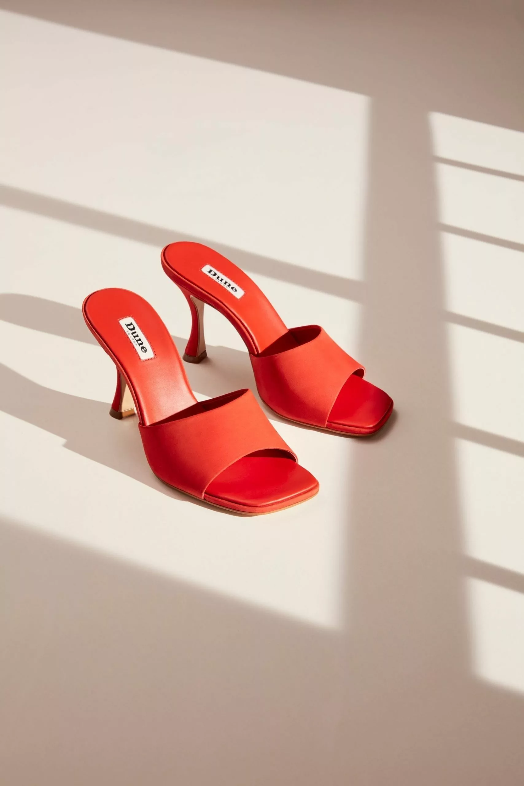 Dune London Orange Magazine Flare Heels Mules 7 Dune London Orange Magazine Flare Heels Mules - Image 5