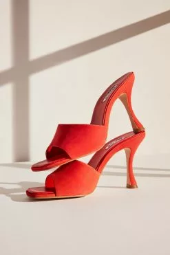 Dune London Orange Magazine Flare Heels Mules 14 Dune London Orange Magazine Flare Heels Mules -Style Sole Zone 460405s6