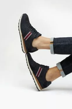 Dune London Mens Side Stripe Trainers