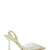 Dune London Gold Central Diamante Perpsex Slingback Shoes -Style Sole Zone 533402s