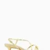 Dune London Gold Madely Asymmetric Strappy Sandals -Style Sole Zone 612005s