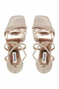 Dune London Metallic Musical Square Natural Toe High Heel Sandals 11 Dune London Metallic Musical Square Natural Toe High Heel Sandals -Style Sole Zone 617610s3