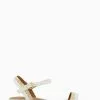 Dune London White Loyalty Stacked Low Block Sandals -Style Sole Zone 626675s