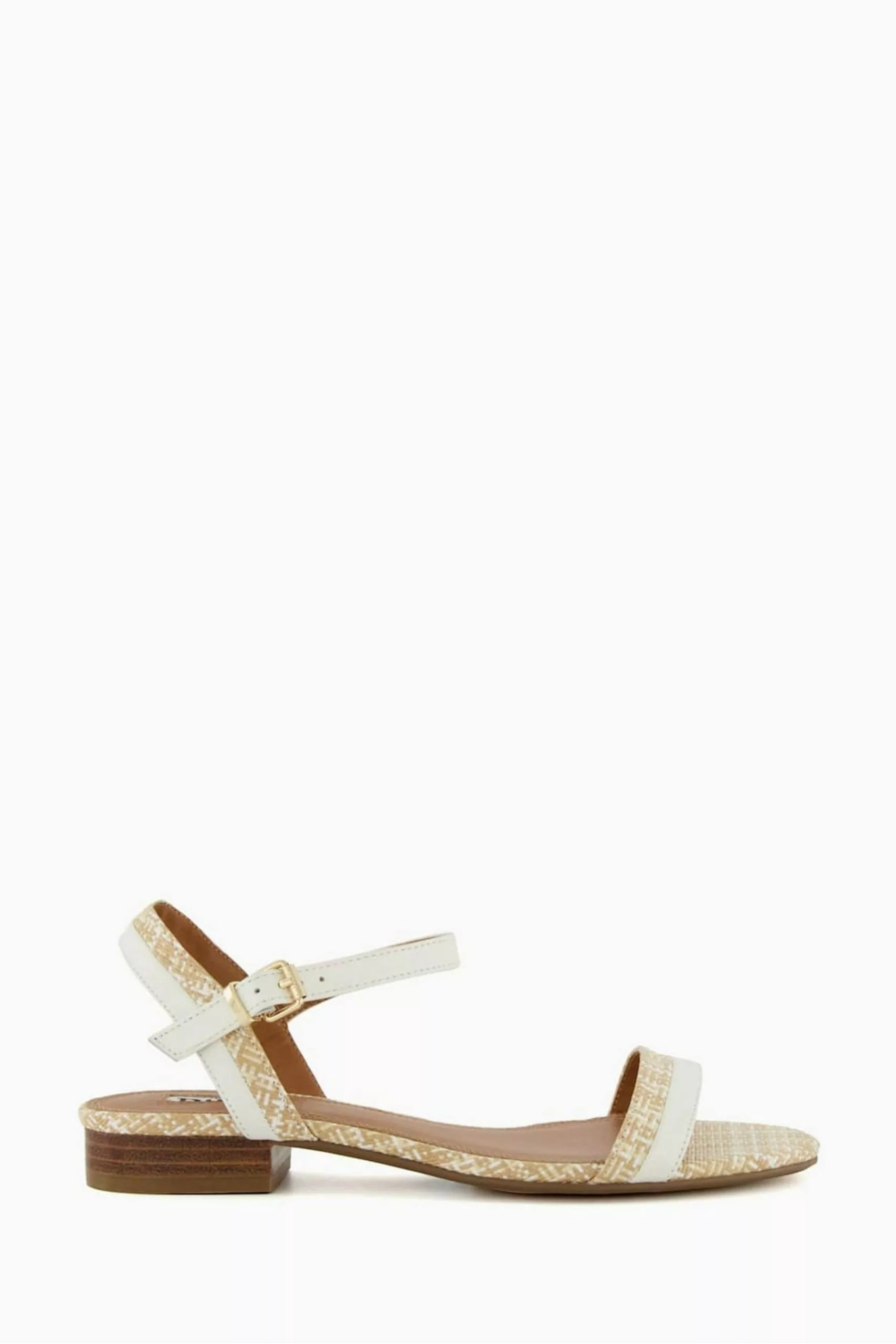 Dune London White Loyalty Stacked Low Block Sandals 3 Dune London White Loyalty Stacked Low Block Sandals