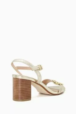 Dune London Gold Jessie Branded Buckle Block Heels 8 Dune London Gold Jessie Branded Buckle Block Heels -Style Sole Zone 635342s3