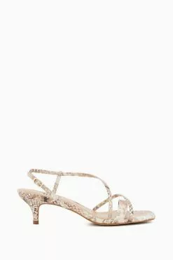 Dune London Animal Madely Asymmetric Strappy Sandals