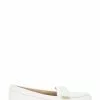 Dune London Geanna Plait Detail White Moccasins -Style Sole Zone 668759s