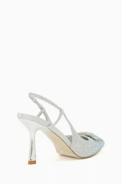 Dune London Silver Create Crystal DD Open Courts -Style Sole Zone 676617s3
