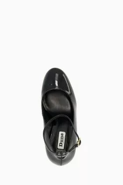 Dune London Artist Black Platform Court Shoes -Style Sole Zone 695099s4