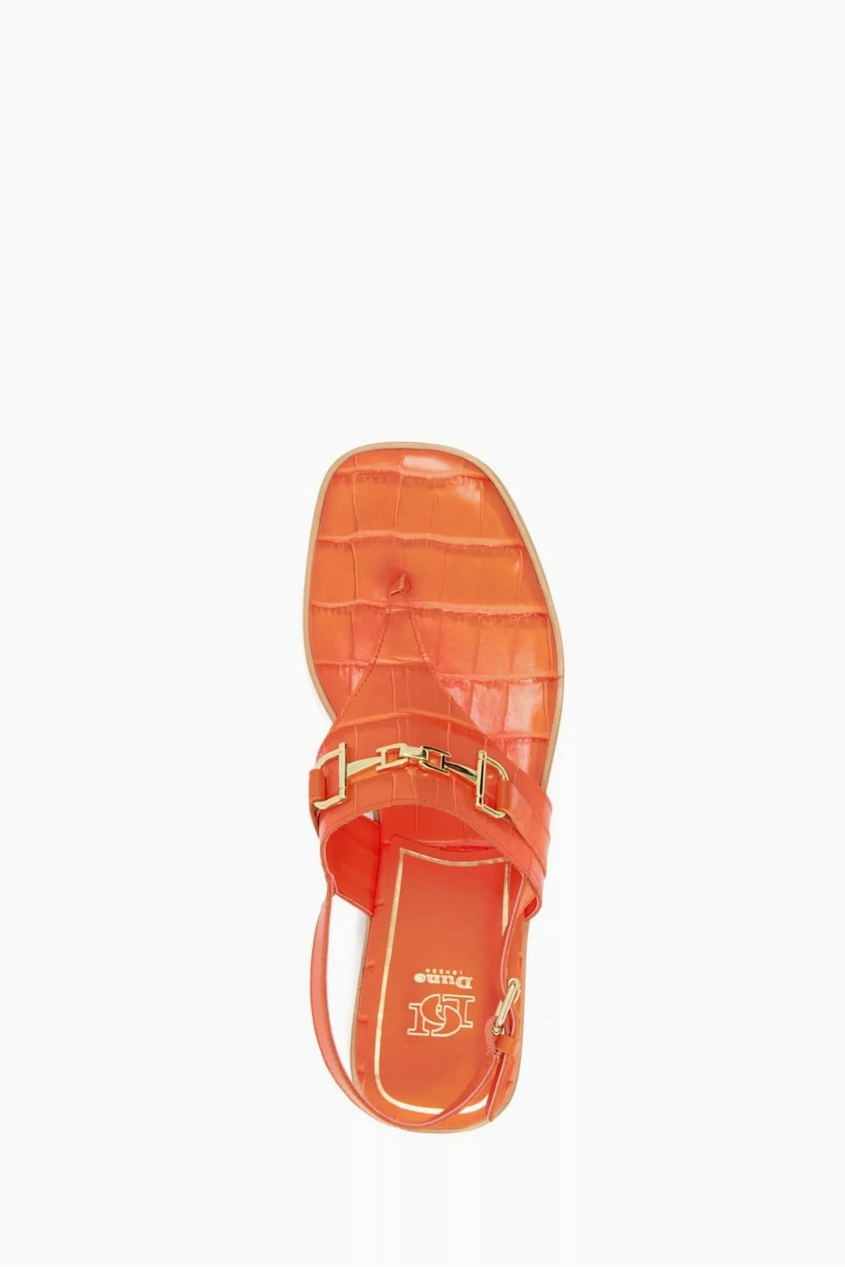 Dune London Orange Lexley Toe Post Snaffle Sandals 6 Dune London Orange Lexley Toe Post Snaffle Sandals - Image 4