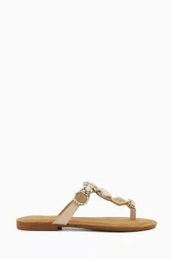 Dune London Louise Jewel Toe Post Sandals