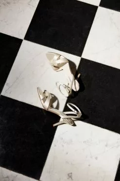 Dune London Cream Mirabella Cross Strap Sandals -Style Sole Zone 866995s5