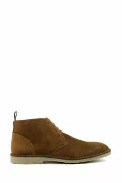 Dune London Brown Cashed Desert Boots