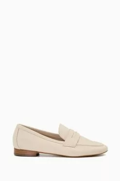 Dune London Cream Gianetta Soft Padded Loafers